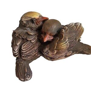 Vintage Faro A. Lucchesi Birds cuddling Figurine Made in Italy